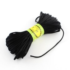 Black Rattail Satin Cord 2mm x 20 Metres Kumihimo Macrame Chinese Knot Crafts