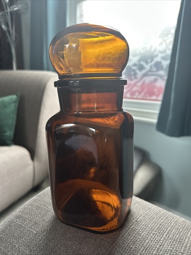 Mid century brown glass bubble - mid,