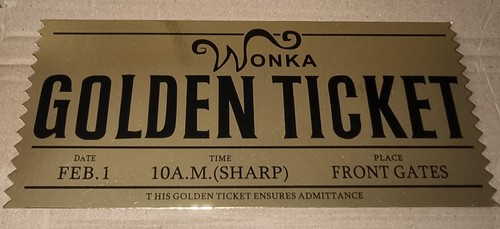 Willy wonka golden - wonka, ticket