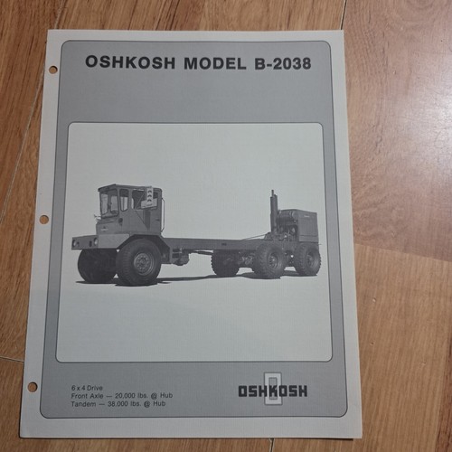 Vintage oshkosh model 2038 - oshkosh, b-2038