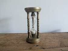 Vintage Brass Sand Hourglass -