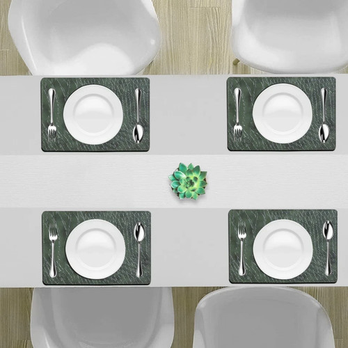 Leather placemat set - set, 4