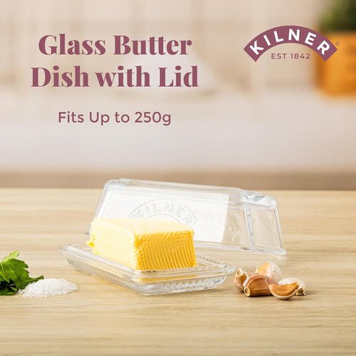 Kilner glass butter - butter, dish