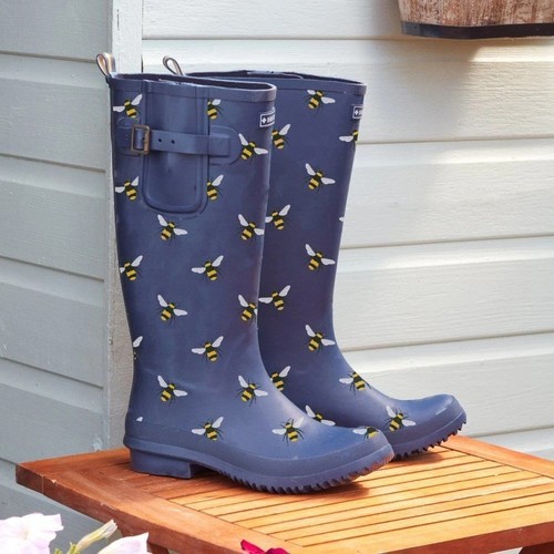 Briers bee navy wellies - wellies, boots