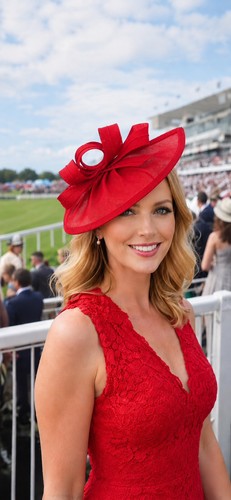 Fascinator red bow knot - fascinator,