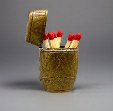 Antique victorian brass barrel - brass,