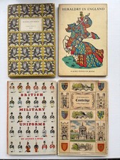4 x King Penguin Books - Woodland Birds, Heraldry, Military Uniforms, Cambridge