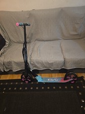 EVO Flexi Pro 200 8+ Years Foldable 2 Big Wheel Kids Scooter - Pink/Blue