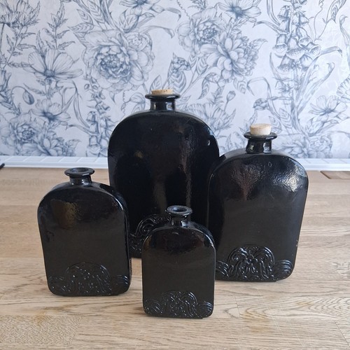 Vtg embossed bottle black - vtg,