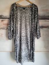 H&M Long Open Cardigan Black