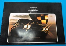 1970s CHRYSLER SUNBEAM  RARE SPORTS CAR FOLD OUT MANUFACTURES SALES BROCHURE  