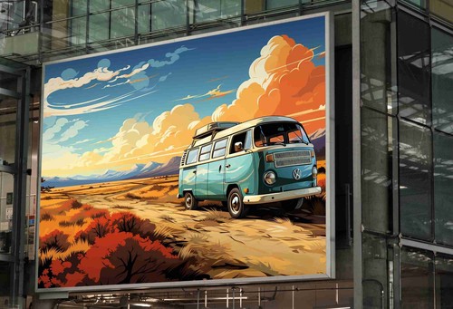 Trippy psychedelic camper - trippy, vw
