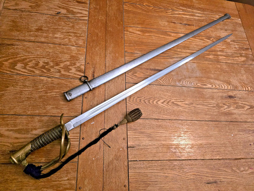 Old antique military - antique, sword