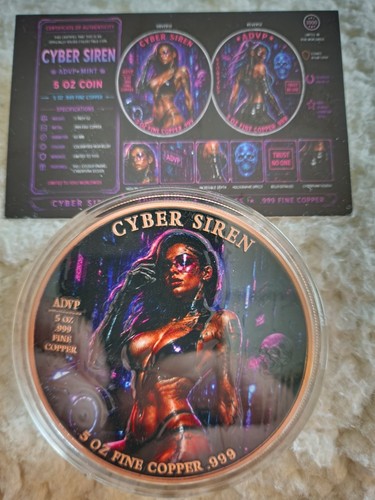 5oz 999 fine copper cyber - 999,