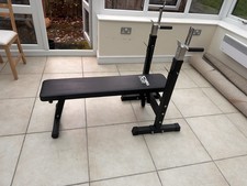 Mirafit M1 Folding Weight Bench with Dip Station. Used Condition