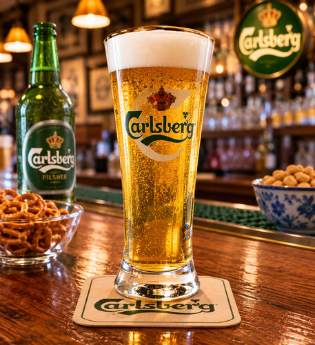 Vintage carlsberg gold - gold, rim
