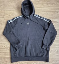 Adidas Hoodie, Black With Grey