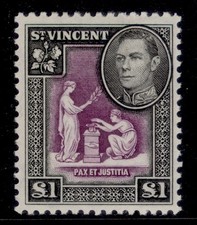ST. VINCENT GVI SG159, £1