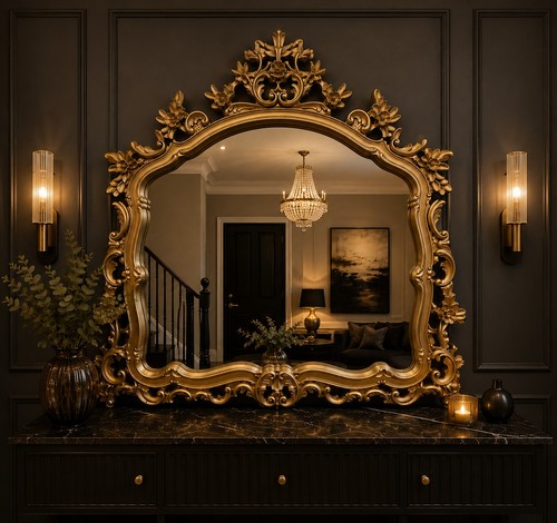 Huge gold rococo baroque - huge, wall