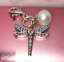 Thomas Sabo Multi-Coloured Dragonfly Pearl Charm Pendant RRP£70