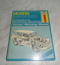 Morris Minor 1000 Owners Workshop Manual Haynes Hardback Good Condition