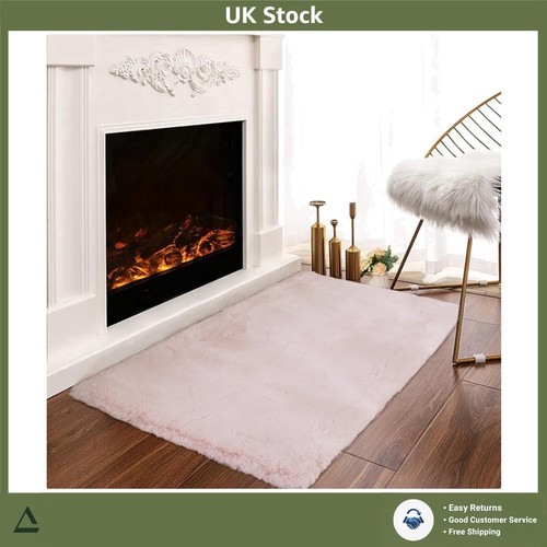 Plush faux rabbit fur rug - fur, soft