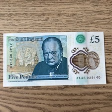 BANK OF ENGLAND AA43 FIVE