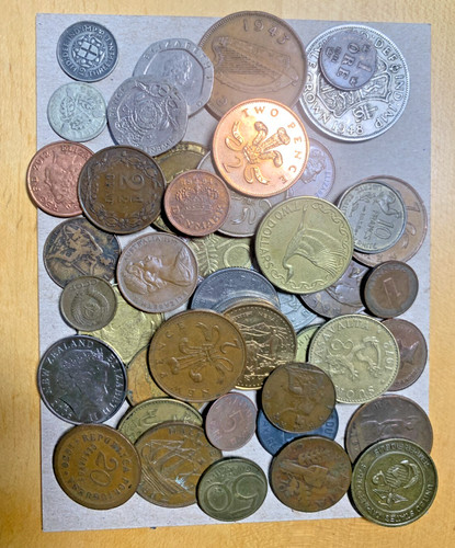 Mixed foreign coins lot - coins, from