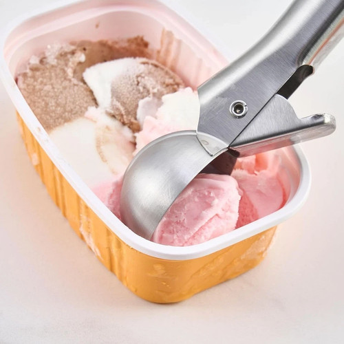 Heated ice cream scoop - cream,