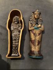 Vintage Veronese Egyptian King Tut Sarcophagus And Mummy