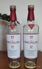 Macallan 12 Year Old Double Cask Empty Whiskey Bottle X2 .
