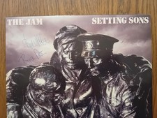 THE JAM - SIGNED COPY OF SETTING SUNS - PAUL WELLER- BRUCE FOXTON -RICK BUTLER