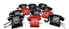 Collection Of Old Telephones