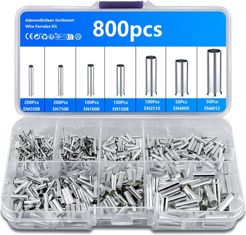 800 pcs wire ferrules kit - pcs,