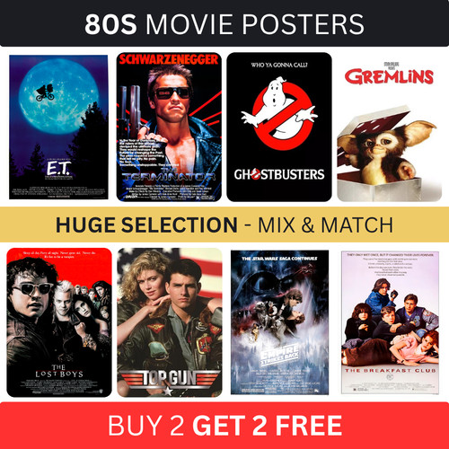 Classic 80s film posters - classic, movie