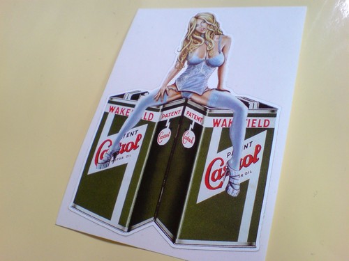 Castrol wakefield oil sticker - castrol,