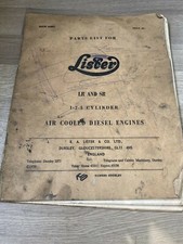  LISTER LR & SR 1-2-3 CYLINDER DIESEL ENGINE SPARE PARTS LIST ORIGINAL NOT COPY