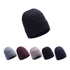 Mens Thermal Lined Beanie Hat