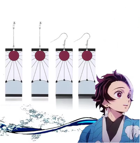 Demon slayer hanafuda - demon, earrings