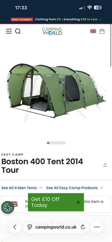 Easy camp boston 400 - boston, tent