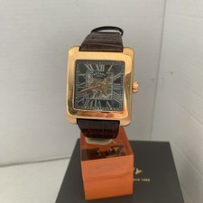 Rotary Men’s Editions 1895 Automatic R.Gold Brown Leather Strap WatchGLE00008/21