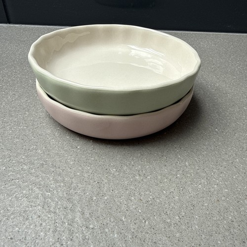 Ceramic scalloped ramekins - 2,
