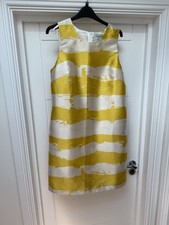 Brand New Dickins & Jones Women’s Striped Dress Yellow And Cream Size 12