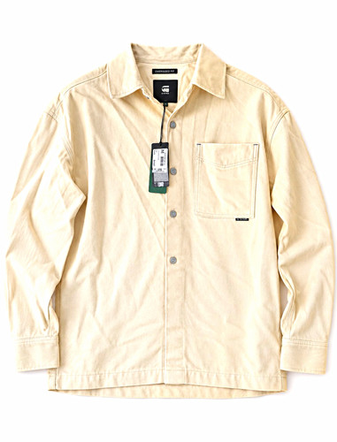 Star raw men beige - beige, boxy