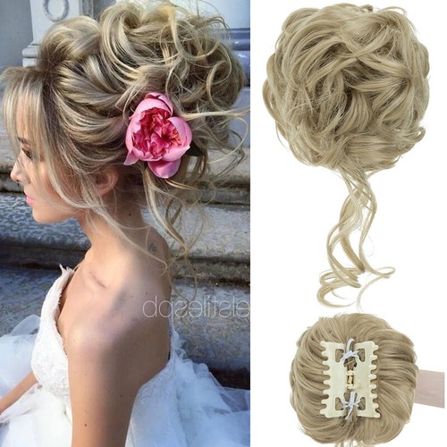 Thicker curly messy bun - messy,