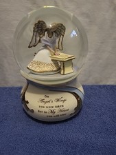 Angel Musical Glitter Globe ‘Forever In My Heart’ Remembrance Memorial Numbered