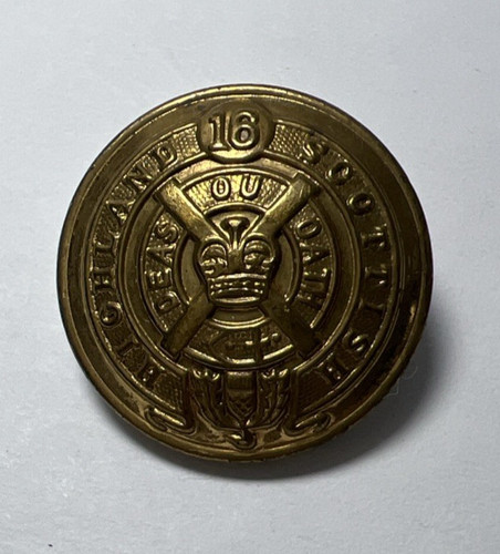Scottish highland brass button - scottish,
