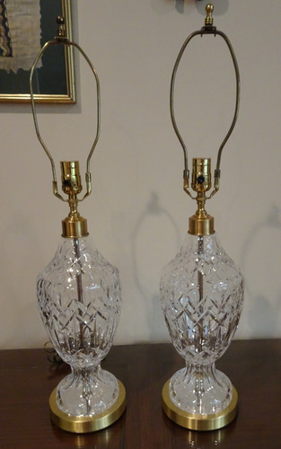 Waterford crystal lamps - crystal,