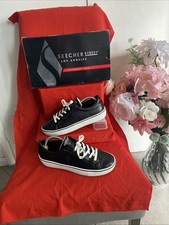 SKECHER STREET LOS ANGELES Size 6 Black  Excellent Condition With Box!!