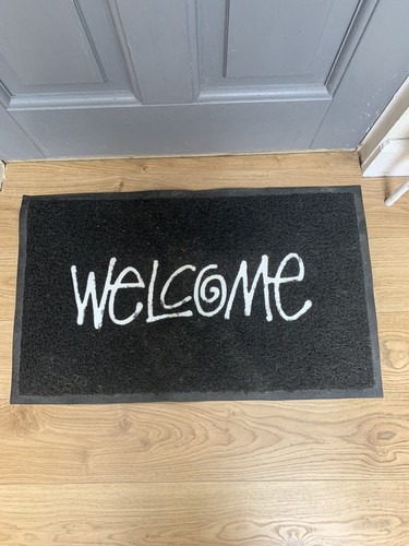 Stussy welcome mat black - welcome,